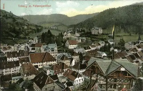 Triberg Schwarzwald Felsenpavillon Kat. Triberg im Schwarzwald