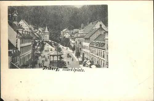 Triberg Schwarzwald Marktplatz  Kat. Triberg im Schwarzwald