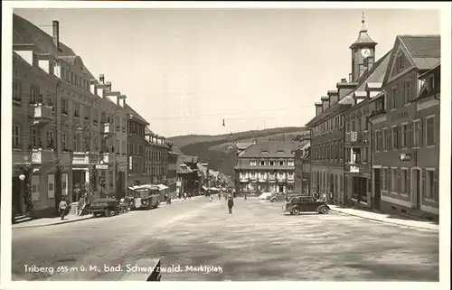 Triberg Schwarzwald Marktplatz  Kat. Triberg im Schwarzwald