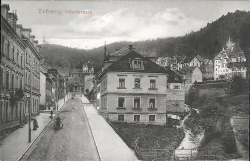 Triberg Schwarzwald Schulstrasse  Kat. Triberg im Schwarzwald