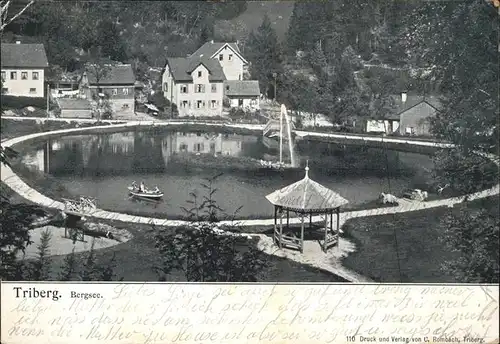 Triberg Schwarzwald Bergsee Boot Kat. Triberg im Schwarzwald