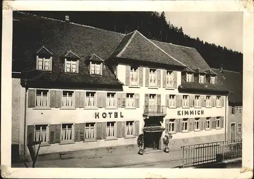Triberg Schwarzwald Hotel Kimmich Kat. Triberg im Schwarzwald
