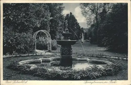 Bad Salzschlirf Springbrunnen Park Kat. Bad Salzschlirf