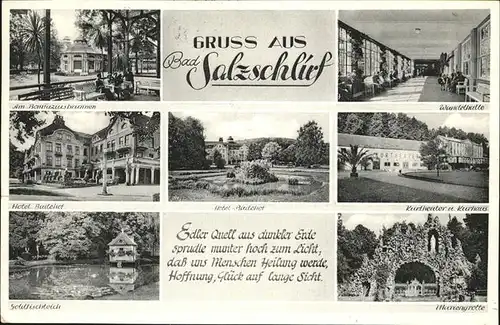 Bad Salzschlirf Hotel Badehof Mariengrotte Kurhaus Kat. Bad Salzschlirf