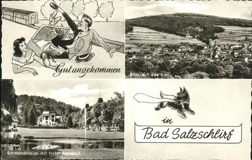 Bad Salzschlirf Bad Schwanenteich Hotel Badehof Kat. Bad Salzschlirf