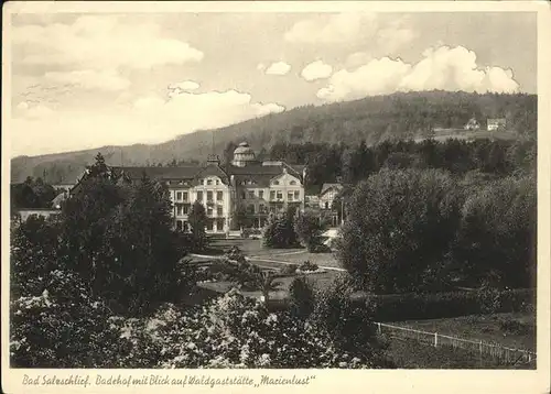 Bad Salzschlirf Badehof Waldgaststaette Marienlust Kat. Bad Salzschlirf