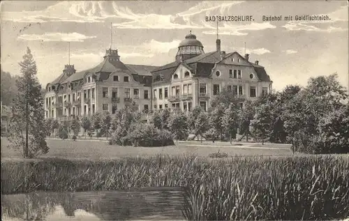 Bad Salzschlirf Badehof Goldfischteich Kat. Bad Salzschlirf