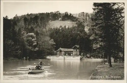 Freiburg Breisgau Waldsee Boot Kat. Freiburg im Breisgau