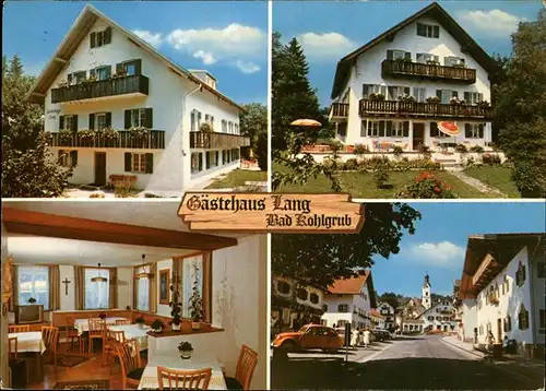 Bad Kohlgrub Gaestehaus Lang Kat. Bad Kohlgrub