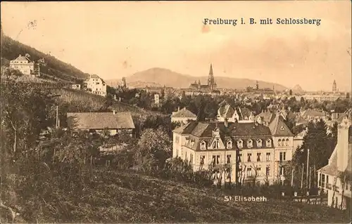 Freiburg Breisgau St. Elisabteh Schlossberg