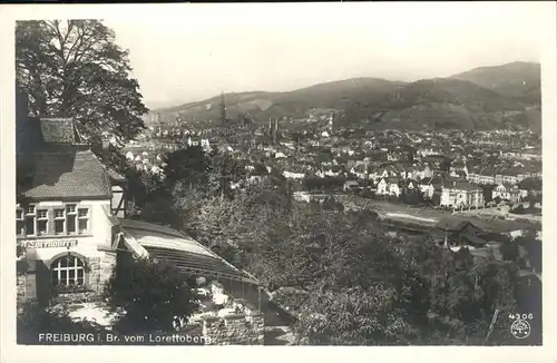 Freiburg Breisgau Blick vom Lorettoberg