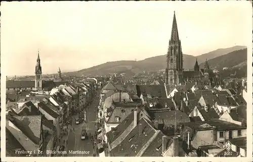 Freiburg Breisgau Blick vom Martinstor