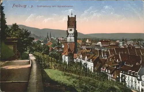 Freiburg Breisgau Schlossberg Schwabentor