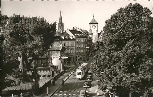 Freiburg Breisgau Schwabentorbruecke Strassenbahn