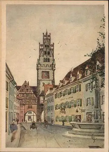 Freiburg Breisgau Oberlinden Schwabentor