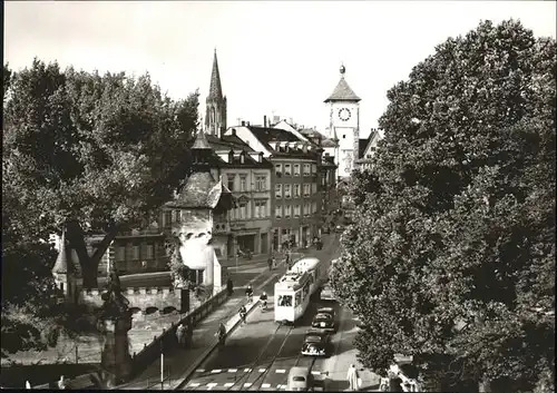 Freiburg Breisgau Schwabentorbruecke Strassenbahn