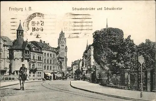 Freiburg Breisgau Schwabenbruecke Schwabentor