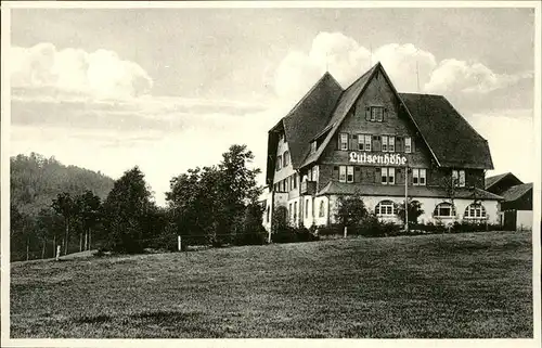 Freiburg Breisgau Erholungsheim Luisenhoehe