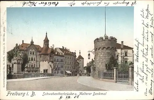 Freiburg Breisgau Schwabentorbruecke Malterer Denkmal