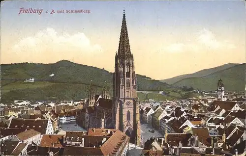 Freiburg Breisgau Muenster Schlossberg Kat. Freiburg im Breisgau