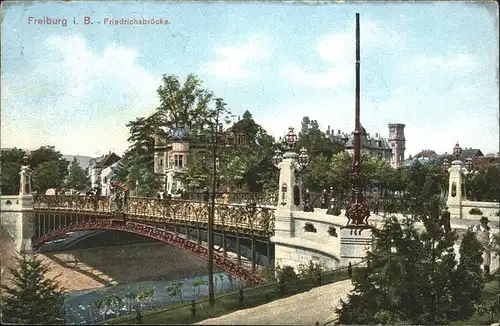 Freiburg Breisgau Friedrichsbruecke Kat. Freiburg im Breisgau