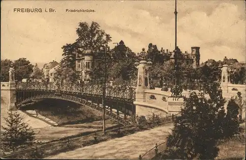 Freiburg Breisgau Friedrichsbruecke Kat. Freiburg im Breisgau