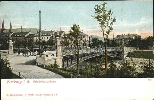 Freiburg Breisgau Friedrichsbruecke Kat. Freiburg im Breisgau