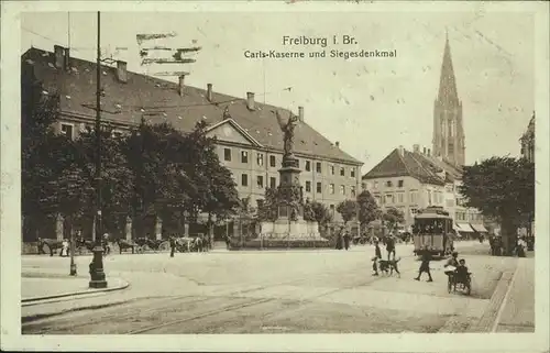 Freiburg Breisgau Carls-Kaserne Strassenbahn Kat. Freiburg im Breisgau