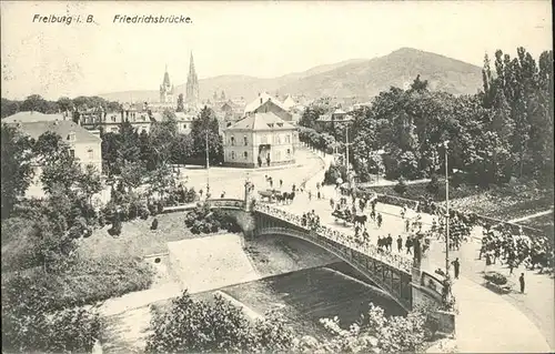 Freiburg Breisgau Friedrichsbruecke Kat. Freiburg im Breisgau