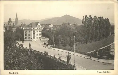 Freiburg Breisgau Friedrichsbruecke Kat. Freiburg im Breisgau