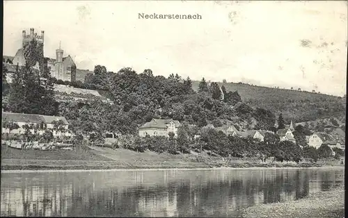 Neckarsteinach Panorama Kat. Neckarsteinach