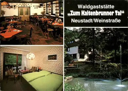 Neustadt Weinstrasse Waldgaststaette Zum Kaltenbrunner Tal Gaestezimmer Kat. Neustadt an der Weinstr.