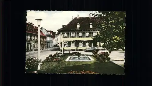 Kandern Blumenplatz Springbrunnen Kat. Kandern