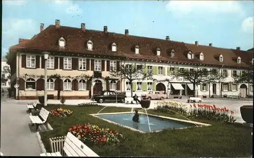 Kandern Blumenplatz Springbrunnen Kat. Kandern