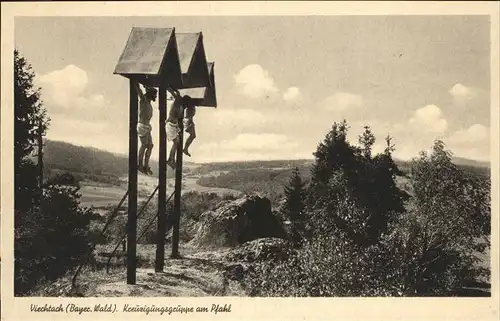Viechtach Kreuzigungsgruppe am Pfahl Kat. Viechtach