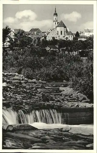 Viechtach Kirche Fluss Kat. Viechtach