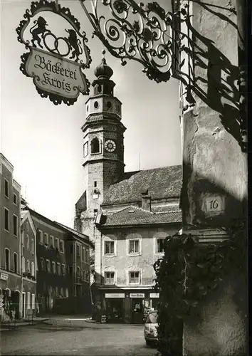 Tittmoning Salzach Entenstrasse Stiftskirche Kat. Tittmoning