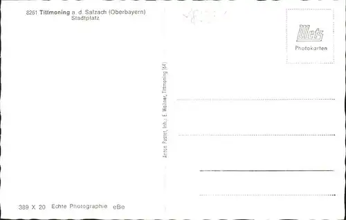 Tittmoning Stadtplatz Kat. Tittmoning