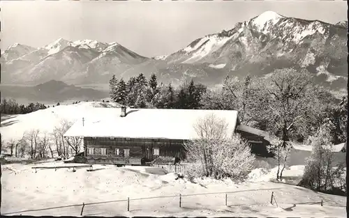 Unterwoessen Gruber Alm Hochplatte Geigelstein Kat. Unterwoessen