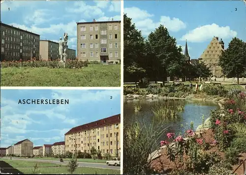 Aschersleben Otto-Grotewohl-Str., Juri-Gagarin-Str., Volkshaus Platz d. Jugend / Aschersleben /Salzlandkreis LKR