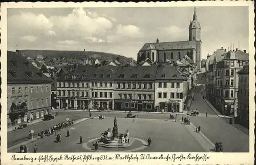 Annaberg-Buchholz Erzgebirge Rathaus, Marktplatz / Annaberg /Erzgebirgskreis LKR