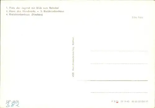 Aschersleben Kreiskrankenhaus, Haus d. Handwerks / Aschersleben /Salzlandkreis LKR