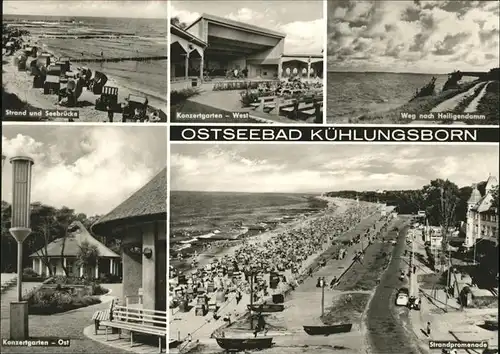 Kuehlungsborn Strand Konzertgarten Strandpromenade Kat. Kuehlungsborn