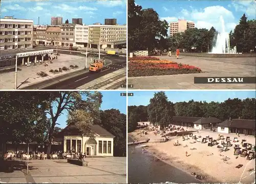 Dessau-Rosslau Stadtpark Teehaeuschen Strandbad Adria  / Dessau-Rosslau /Anhalt-Bitterfeld LKR