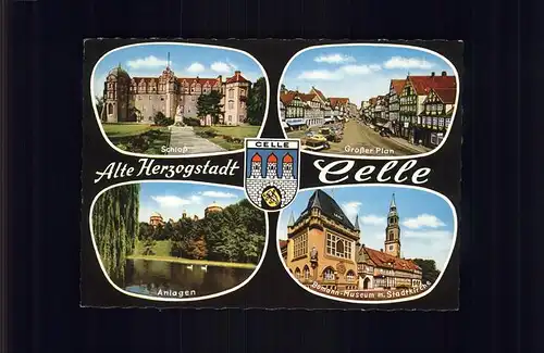 Celle Niedersachsen Schloss grosser Plan Anlagen / Celle /Celle LKR