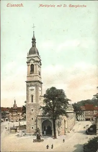 Eisenach Thueringen Marktplatz St. Georgenkirche Denkmal Kat. Eisenach