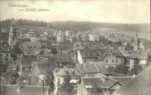 Friedrichroda Teilansicht Kat. Friedrichroda