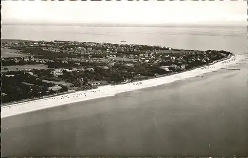 Wyk Fliegeraufnahme Suedstrand Kat. Wyk auf Foehr