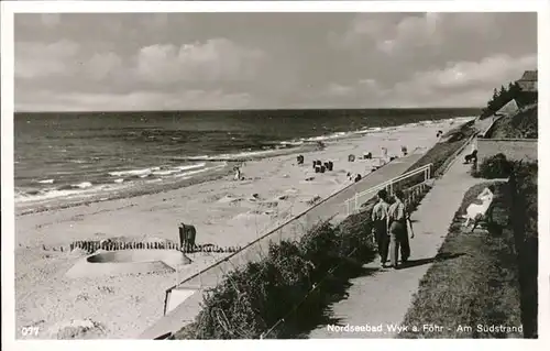 Wyk Suedstrand Kat. Wyk auf Foehr