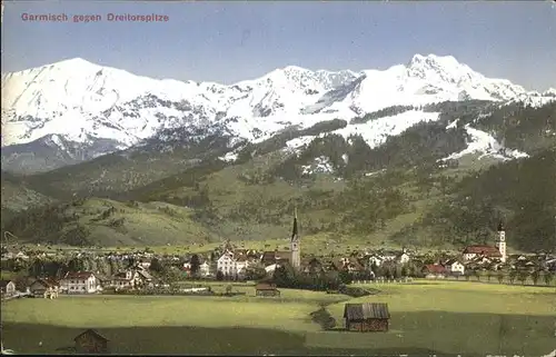 Garmisch-Partenkirchen Gesamtansicht Dreitorspitze / Garmisch-Partenkirchen /Garmisch-Partenkirchen LKR